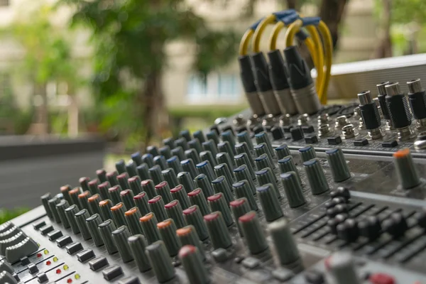 Controllo del mixer sonoro — Foto Stock