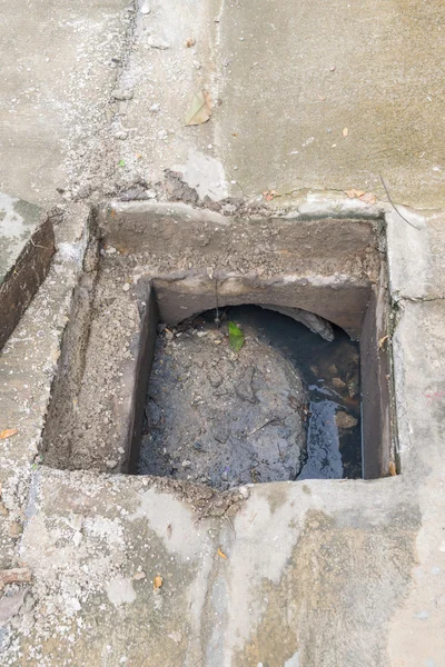 Working for drain cleaning — Stock Photo, Image