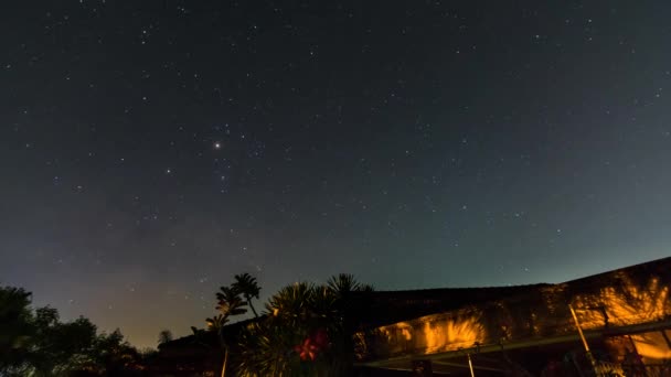 Vía Láctea galaxia, Timelapse — Vídeo de stock