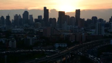 Cityscape ve gün gece, Timelapse taşımacılığında