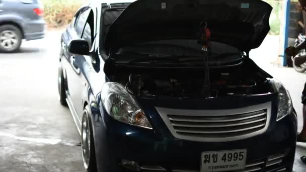 Control de la suspensión del coche, Timelapse — Vídeos de Stock