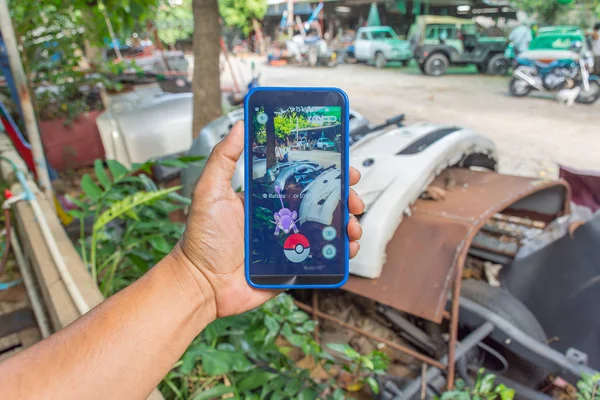 Pokemon Go toepassing spel — Stockfoto