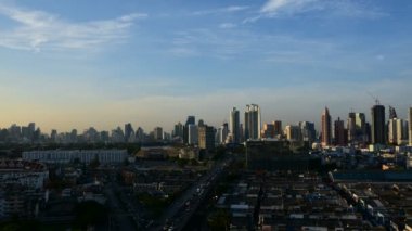 Cityscape ve ulaşım gündüz, Timelapse