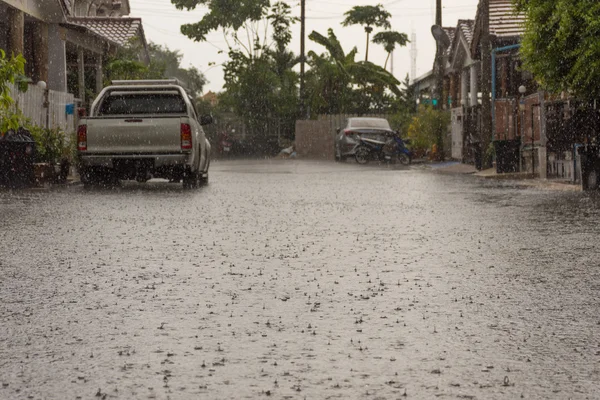 Aldea inundada — Foto de Stock