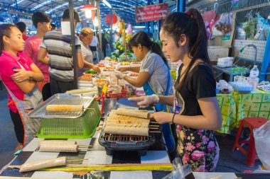 Tay street gıda, ızgara Vietnamca domuz sosisi
