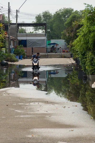 Water flood village — Stock Photo, Image