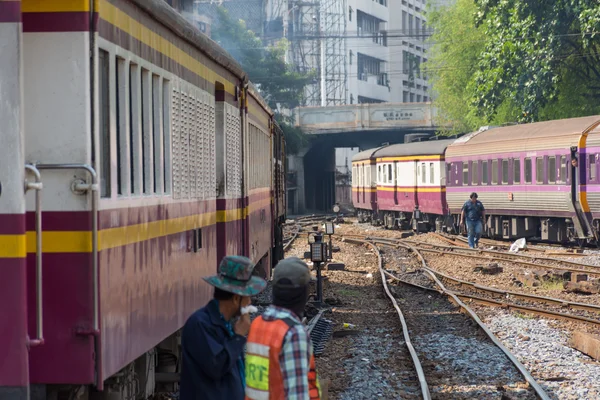 Control de la locomotora para conmutar el ferrocarril —  Fotos de Stock