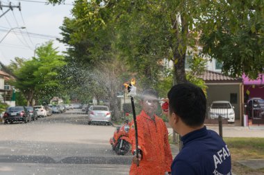 Yangın tatbikatı için hazırlık