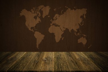 Ahşap doku yüzey vintage tarzı ile ahşap Teras ve dünya m