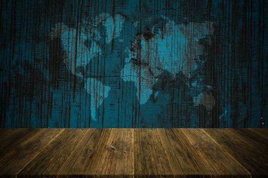 Ahşap doku yüzey vintage tarzı ile ahşap Teras ve dünya m