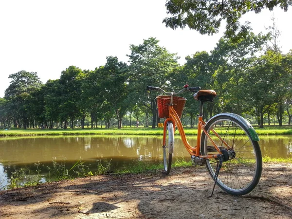 Bicicleta no parque H.D.R . — Fotografia de Stock