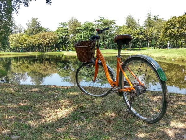 Fahrrad im Park h.d.r. — Stockfoto