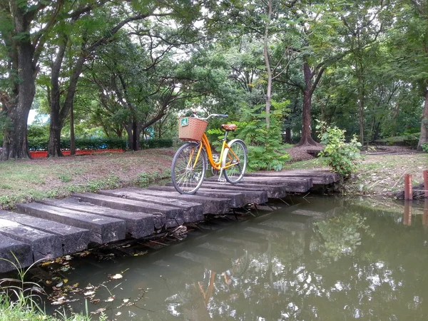 Fahrrad im Park h.d.r. — Stockfoto