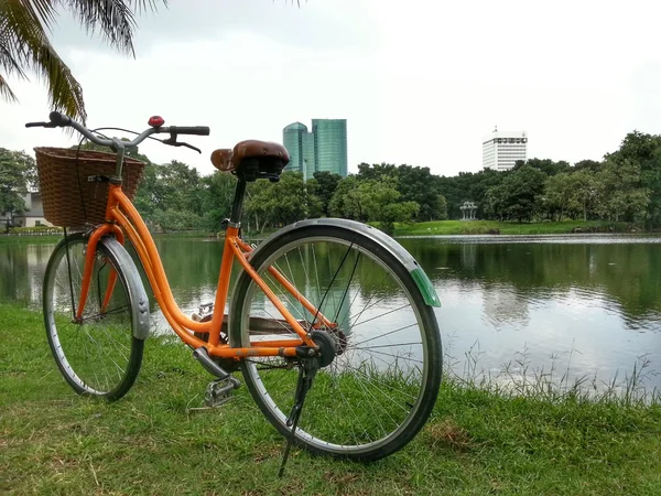 Bicicleta en el parque H.D.R. . —  Fotos de Stock