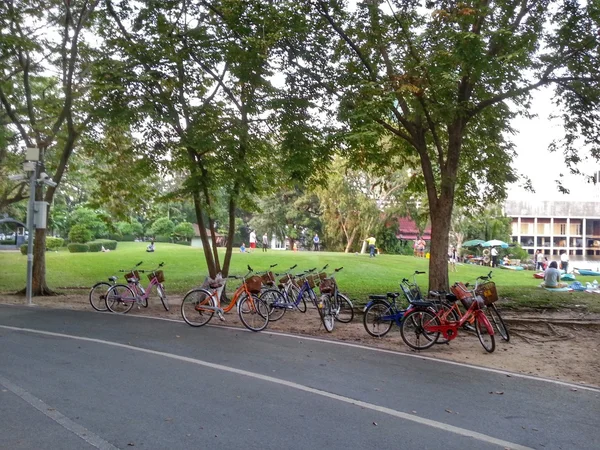 Rowerów w parku H.D.R. — Zdjęcie stockowe