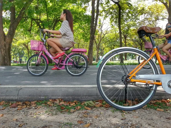 Fahrrad im Park h.d.r. — Stockfoto