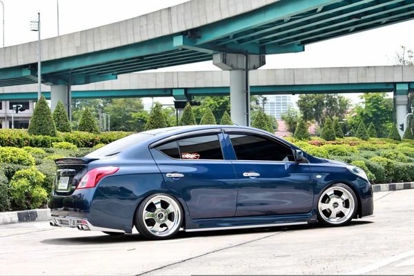 Blue ECO Car Sedan in VIP Style — Stock Photo, Image