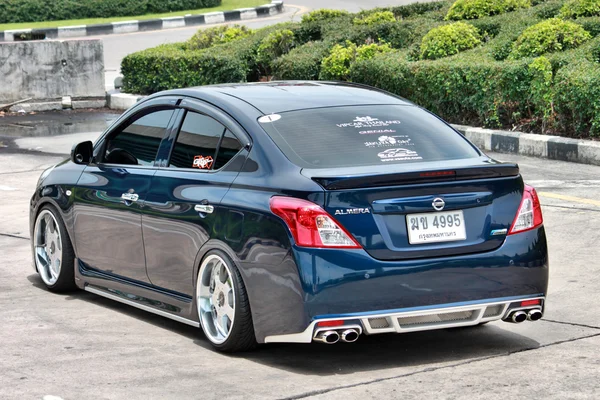 Blue ECO Car Sedan in VIP Style — Stock Photo, Image