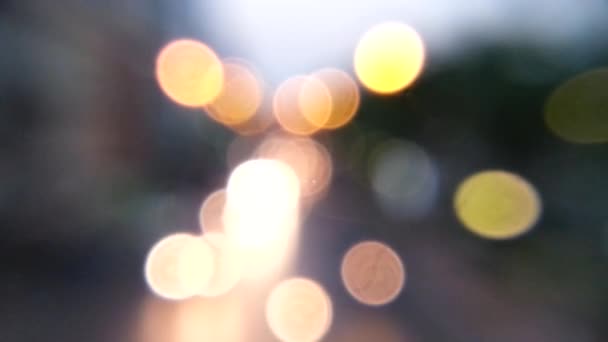 Déplacement arrière-plan bokeh lumière — Video