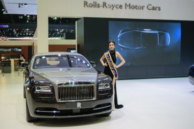 Rolls-Royce oldukça kız 36 Bangkok Uluslararası Motor Show 2015 yılında
