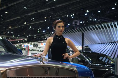 Rolls-Royce oldukça kız 36 Bangkok Uluslararası Motor Show 2015 yılında