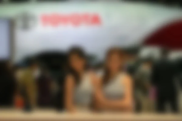 Blurred car show event — Stock Photo, Image