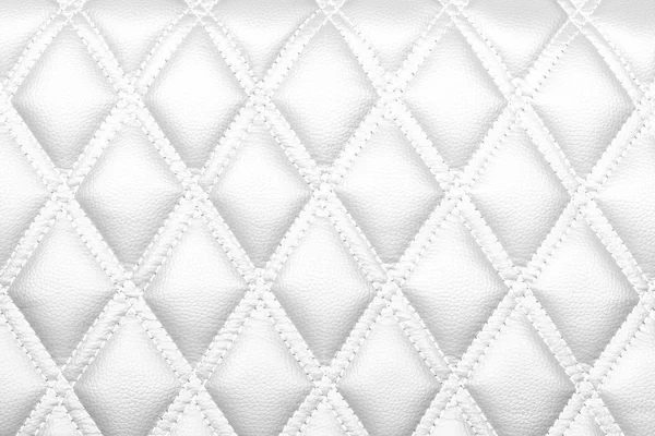 Textura de couro cor branca — Fotografia de Stock