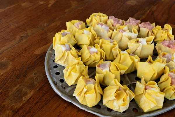 Chinese Gestoomde dumplings — Stockfoto