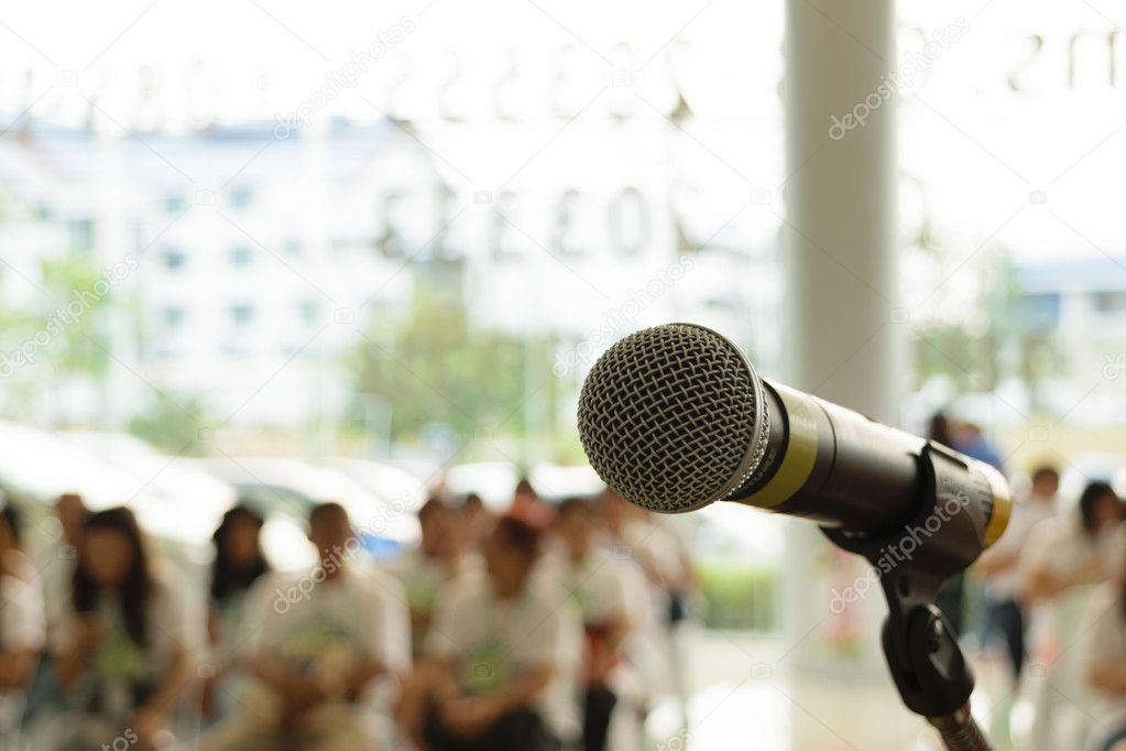 Microphone in seminar event