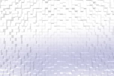 Buzlu cam mavi renk, 3d blok tarzı