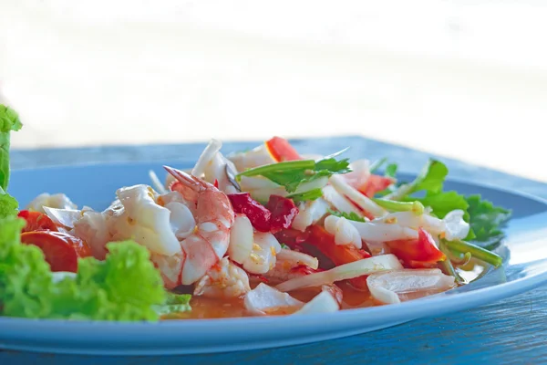 Karışık deniz ürünleri salatası — Stok fotoğraf