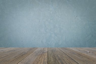 Ahşap Teras ve cilalı çıplak beton