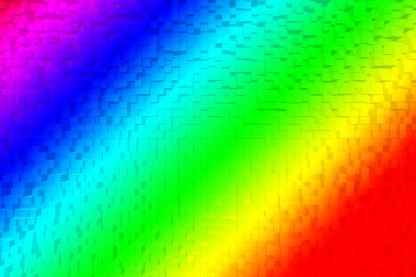 Renkli gökkuşağı Soyut 3d