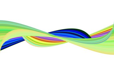 Dalga soyutbeyaz zemin üzerine susam