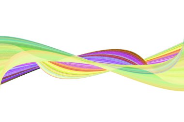 Dalga soyutbeyaz zemin üzerine susam