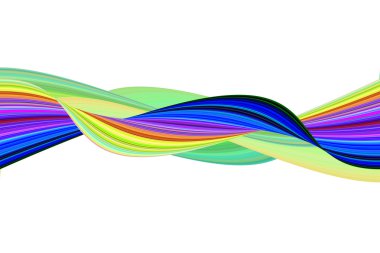 Dalga soyutbeyaz zemin üzerine susam