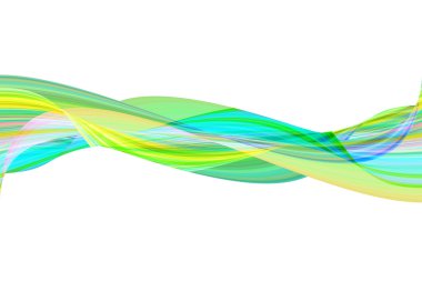 Dalga soyutbeyaz zemin üzerine susam