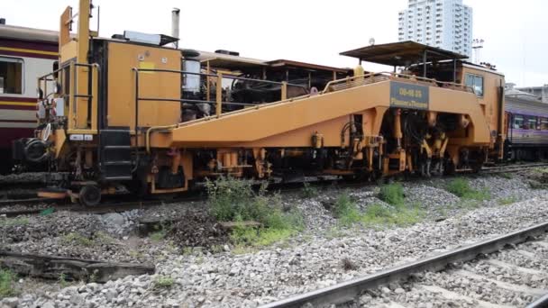 Kolejowa Plasser i Theurer procesu — Wideo stockowe