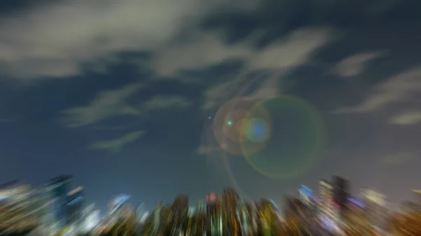 Noite e transporte na cidade de Bangkok Tailândia — Fotografia de Stock