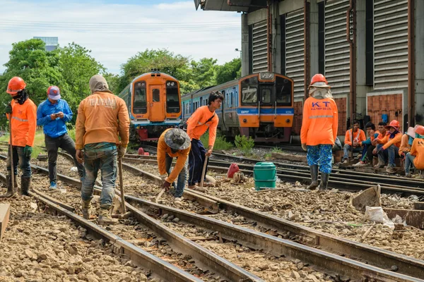 鉄道の復元を追跡します。 — ストック写真