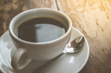 Kahve tablo vintage tarzı üzerinde