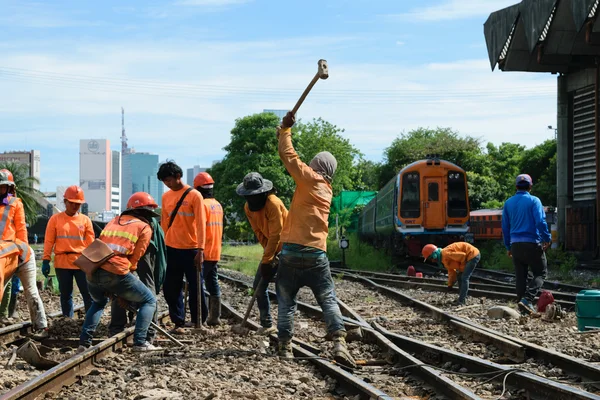 鉄道の復元を追跡します。 — ストック写真