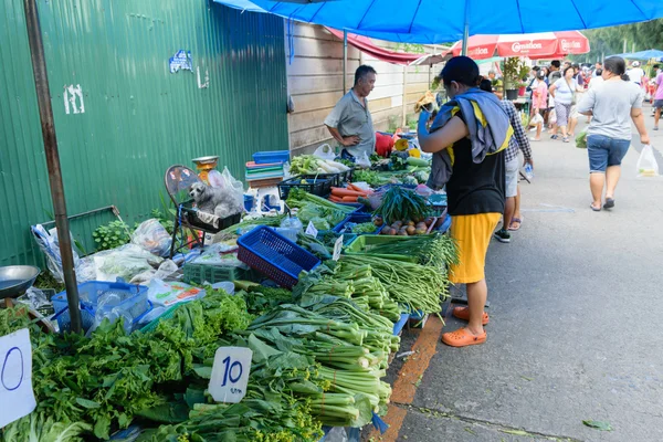 Vegetais exóticos tailandeses no mercado — Fotografia de Stock