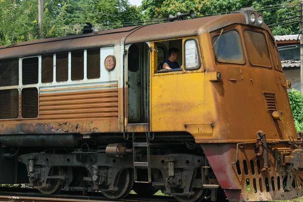 Control de la locomotora para conmutar el ferrocarril —  Fotos de Stock