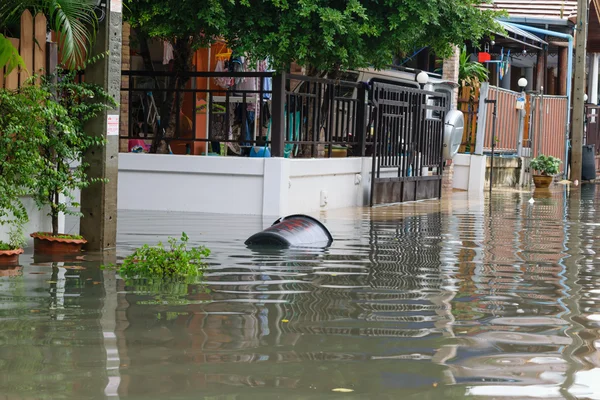 Aldea inundada — Foto de Stock