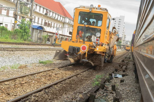 Restauración de las vías del ferrocarril — Foto de Stock