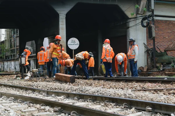 鉄道の復元を追跡します。 — ストック写真