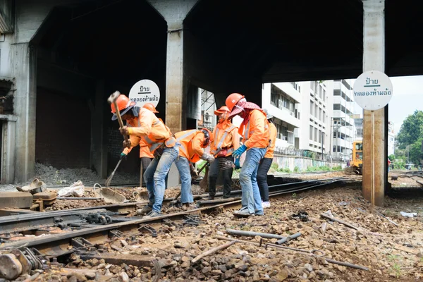 鉄道の復元を追跡します。 — ストック写真