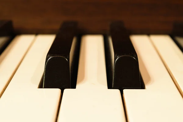 Piano keys, Zoom in — Stock Photo, Image