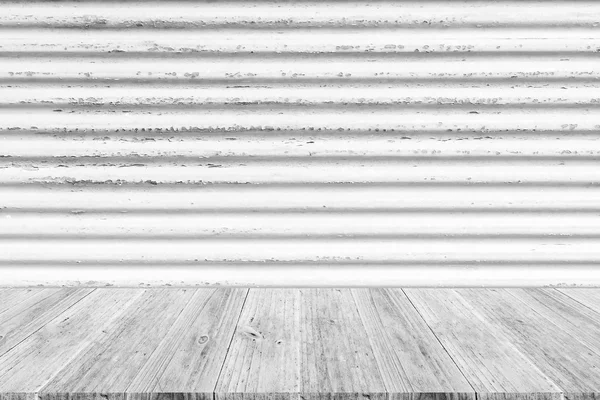 Fa terasz és fém rozsda textúra — Stock Fotó
